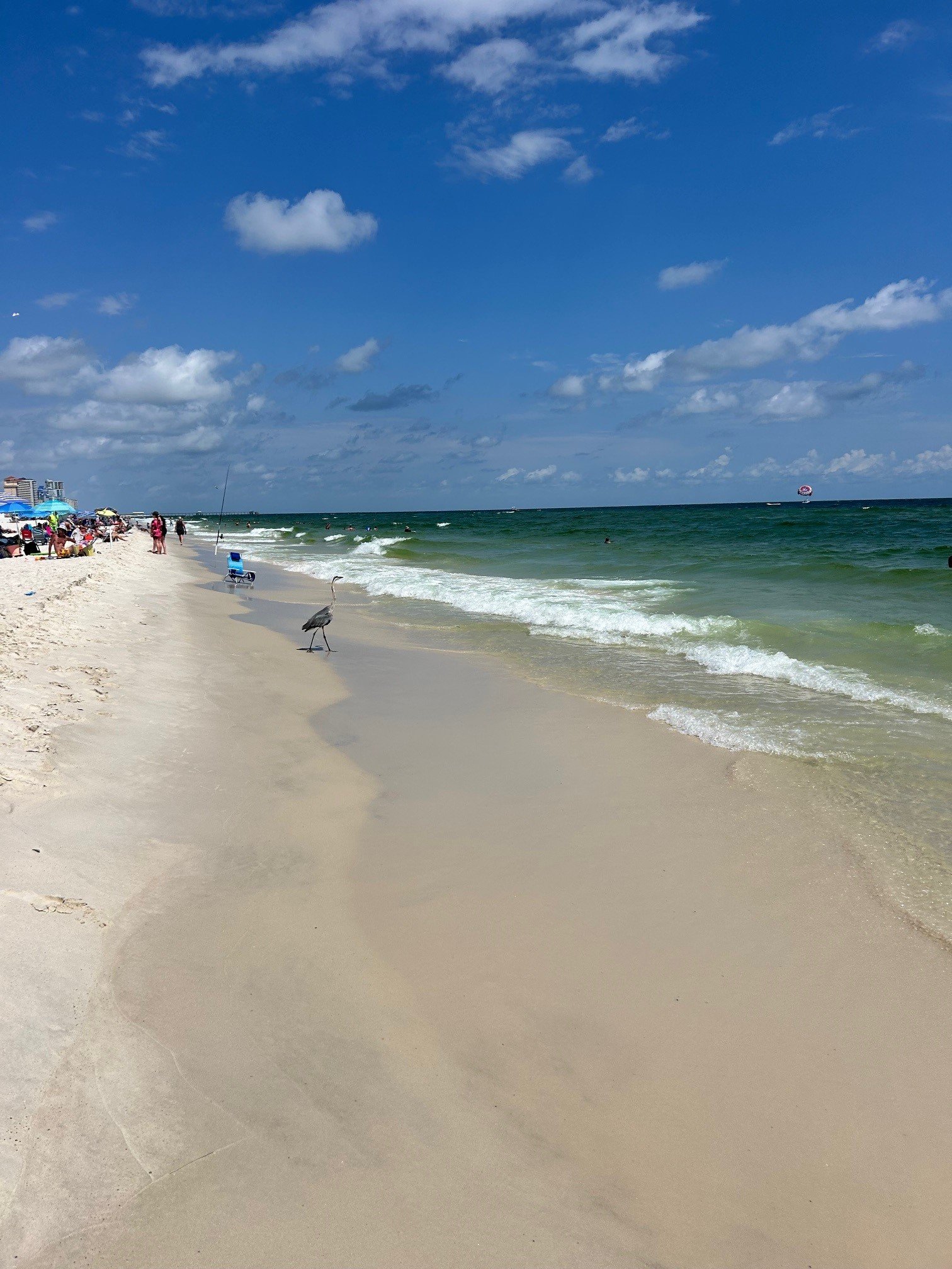 Waves along the Gulf Shores beach